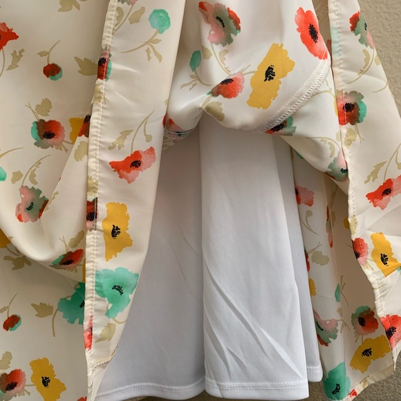 Adorable Watercolor Floral V-cut dress - Picture 4 of 6